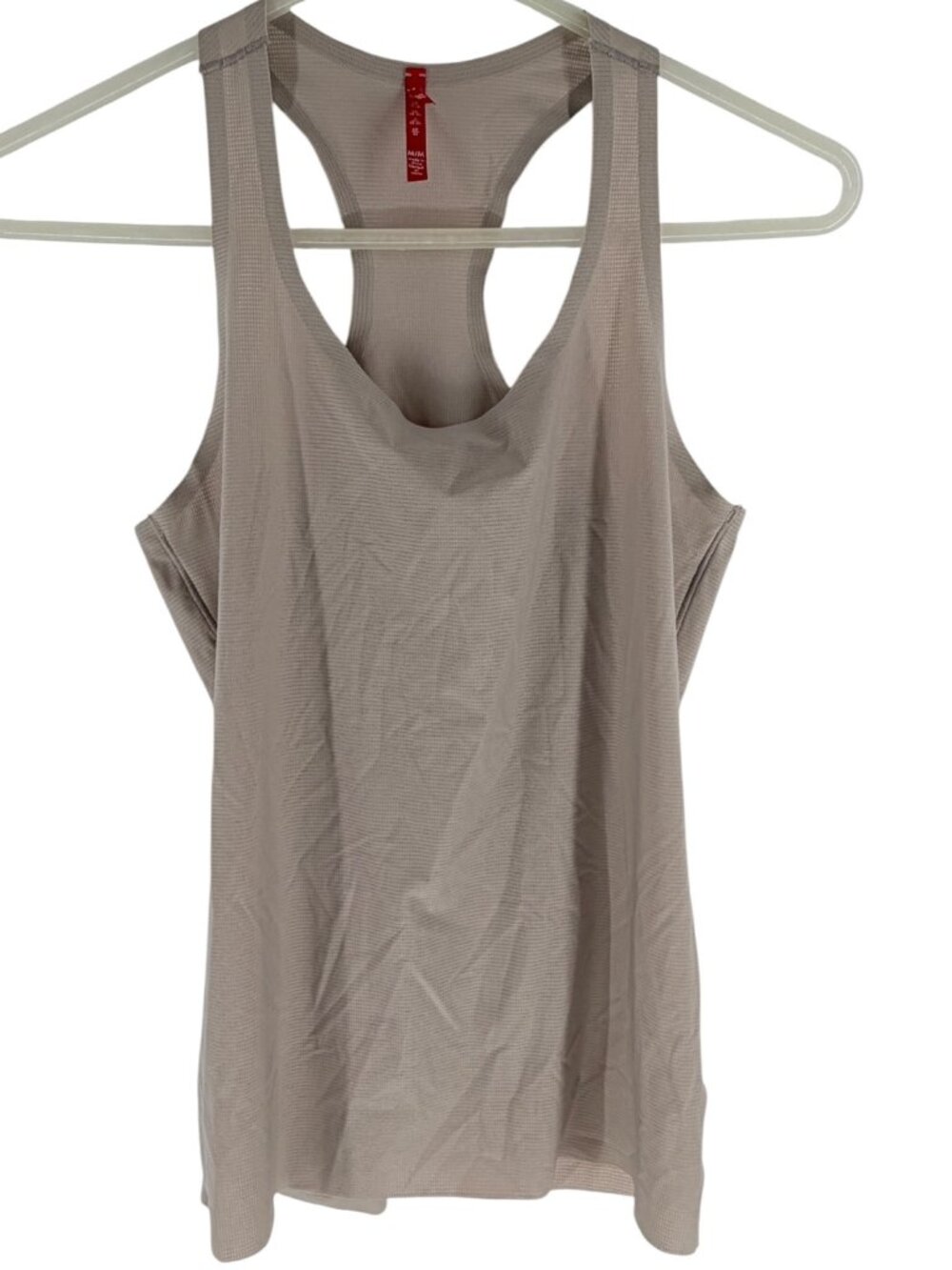 Spanx Beige Racerback Tank Top M Stretchy Breathable Activewear